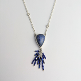 Lapis Lazuli Teardrop Beaded Necklace