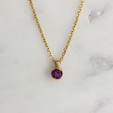 Slide Pendant Necklace: 14k Yellow Gold