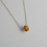 Six Prong Gemstone Necklace