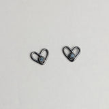 Outline Heart Studs