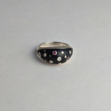 Garnet and Diamond Zenith Ring