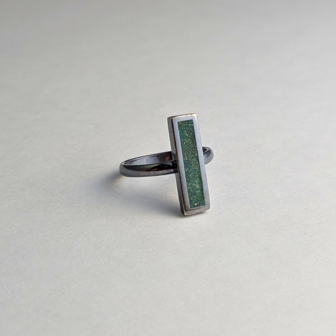 Rectangle Inlay Ring