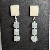 Moonstone Drop Studs