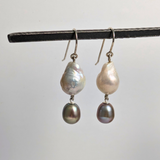 Double Pearl Earrings