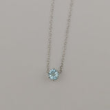 Six Prong Gemstone Necklace